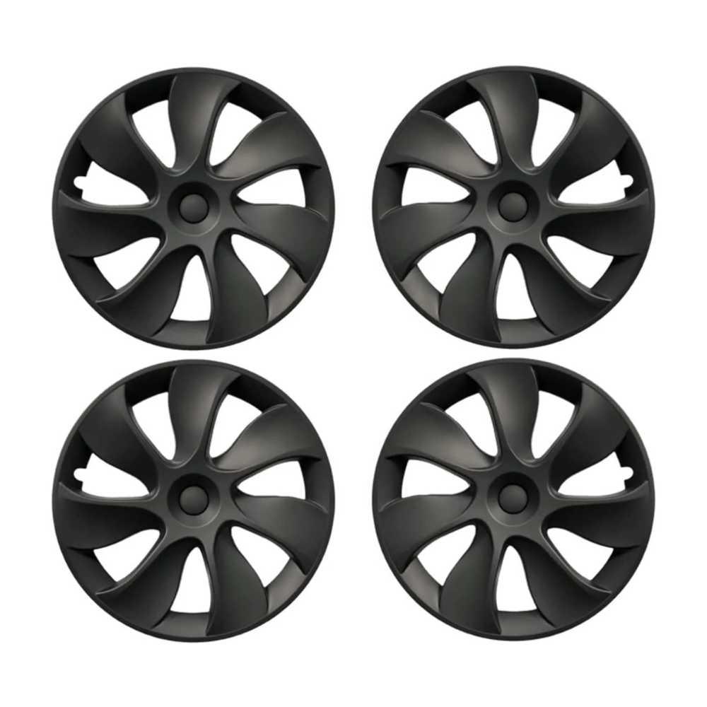 19‘’ Turbine Symmetrical Wheel Covers Matt Black Type A for Model Y(2022-2024)