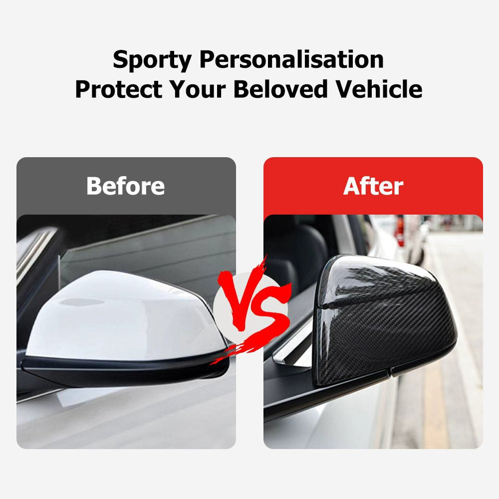 Real Carbon Fibre Rear View Mirror Covers For Model Y(2025-2026) - Image 4