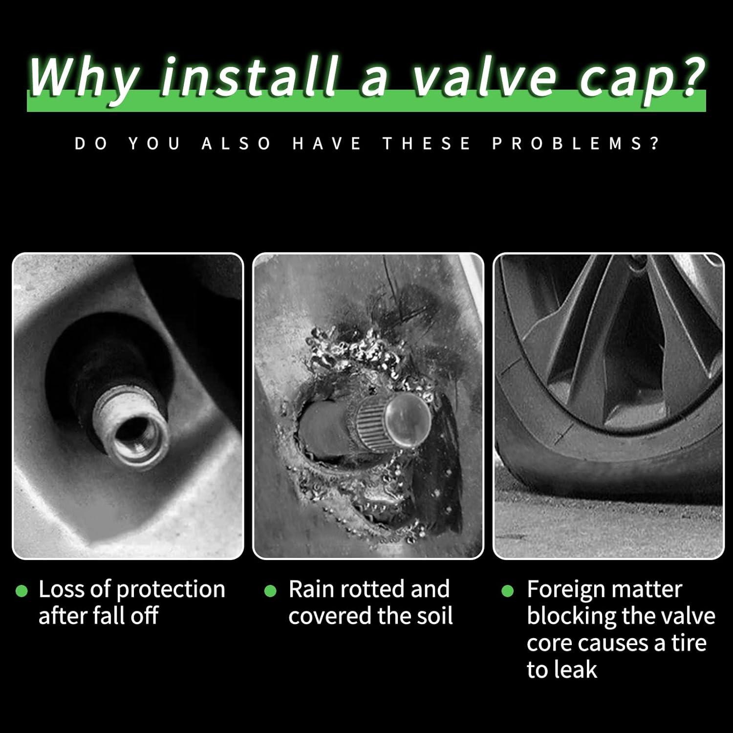 Luminous Tyre Valve Stem Caps (Green) - Image 5