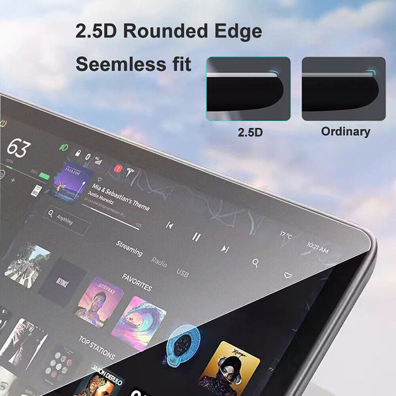 15″ Tempered Glass Screen Protector For Model 3(2019-2023)/Model Y(2022-2024) - Image 6