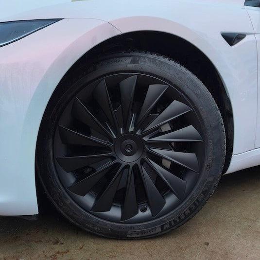 18‘’ Blade Wheel Covers Matte Black For Model 3(2024-2026) - Image 4