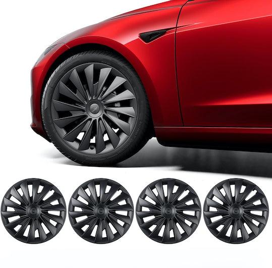 18‘’ Blade Wheel Covers Matte Black For Model 3(2024-2026) - Image 2