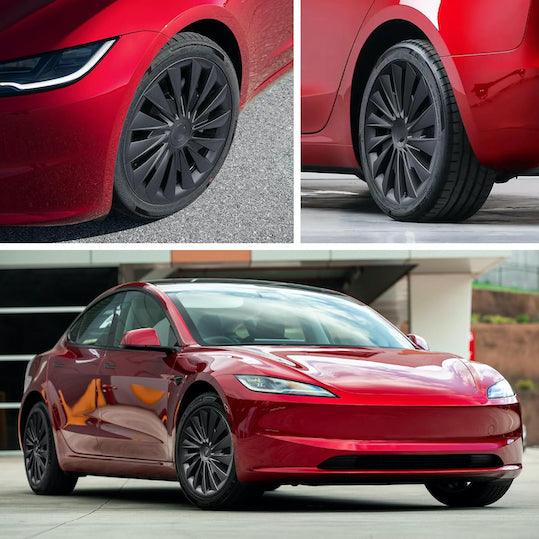 18‘’ Blade Wheel Covers Matte Black For Model 3(2024-2026) - Image 3