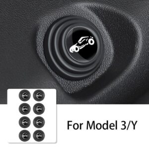 Door Shock Stickers (8 pcs) For Model 3/Y