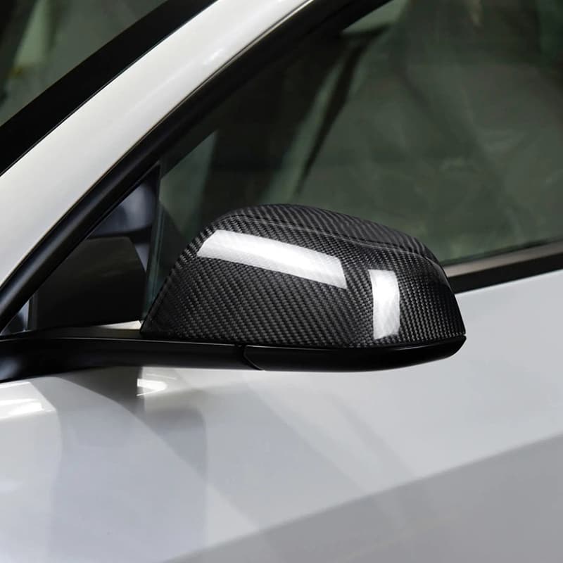Carbon Fibre Rear View Mirror Covers For Model 3(2024-2026) - Image 4
