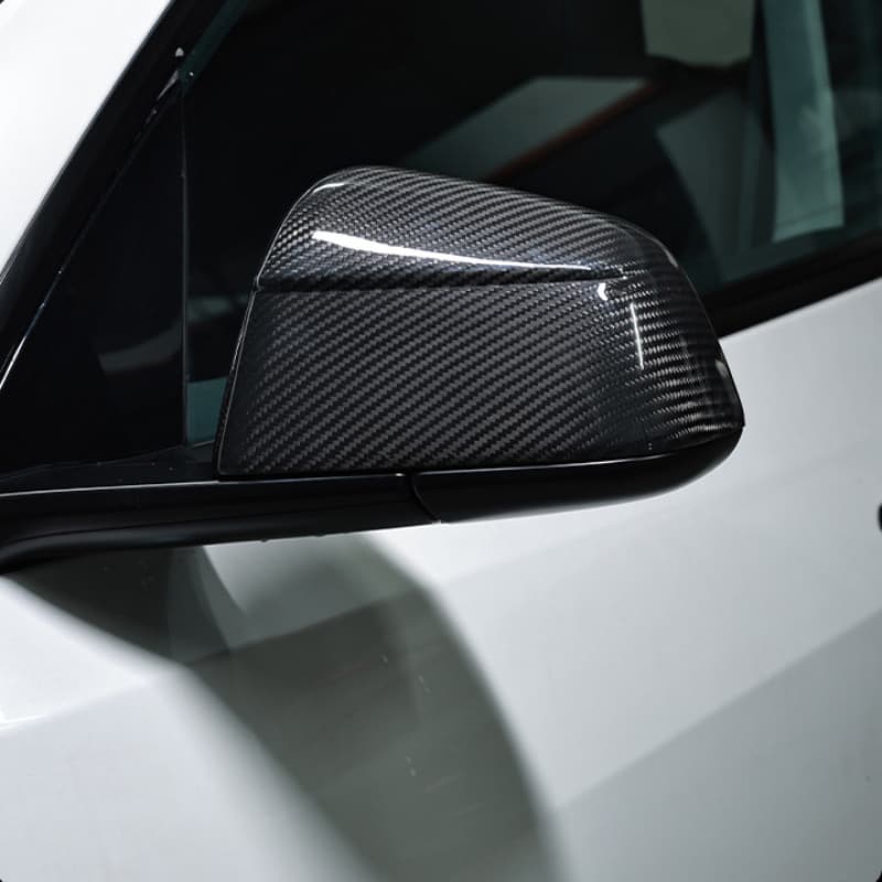 Real Carbon Fibre Rear View Mirror Covers For Model Y(2025-2026) - Image 3